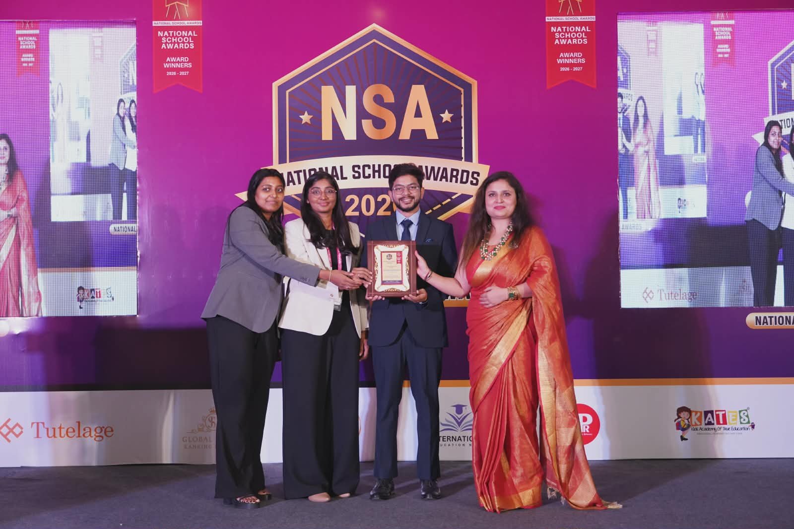 BrovAI team receiving recognition at the National School Awards